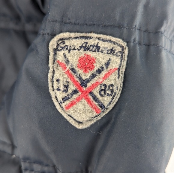 Vintage Baby Gap Winter Down Jacket Navy Blue Size 3T - Picture 7 of 8